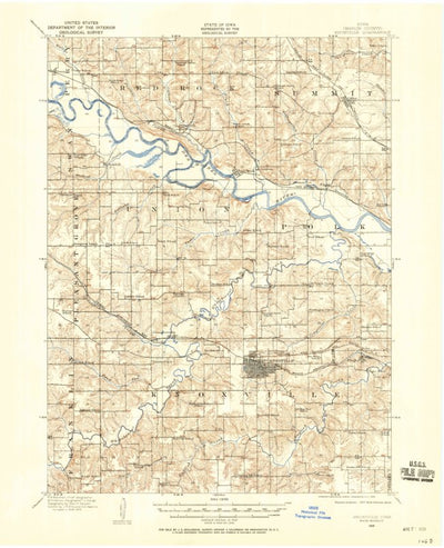 United States Geological Survey Knoxville, IA (1909, 62500-Scale) digital map