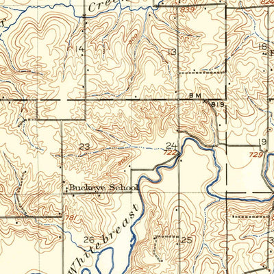 United States Geological Survey Knoxville, IA (1909, 62500-Scale) digital map