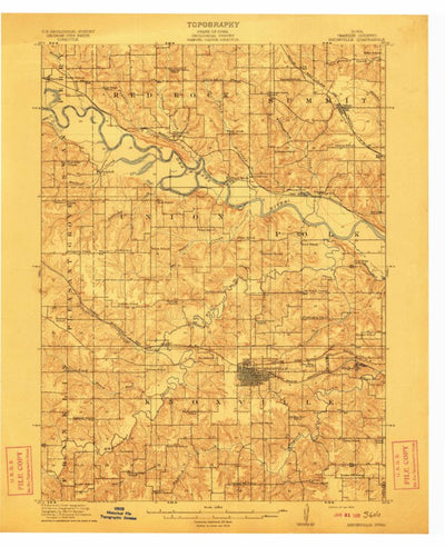 United States Geological Survey Knoxville, IA (1912, 62500-Scale) digital map