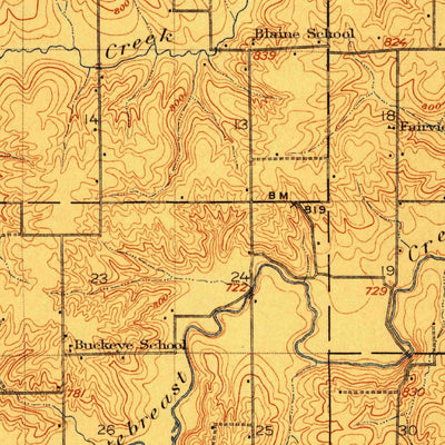 United States Geological Survey Knoxville, IA (1912, 62500-Scale) digital map