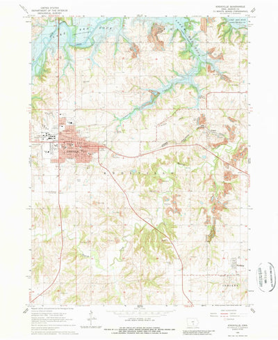 United States Geological Survey Knoxville, IA (1965, 24000-Scale) digital map