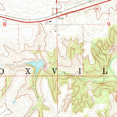 United States Geological Survey Knoxville, IA (1965, 24000-Scale) digital map