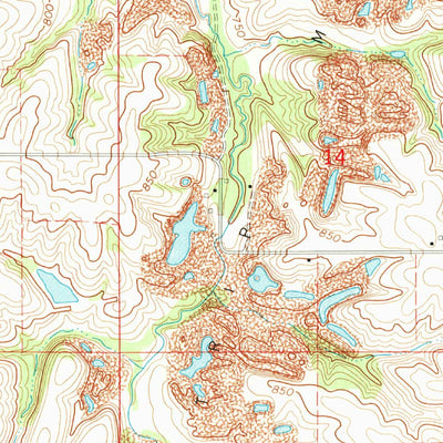 United States Geological Survey Knoxville, IA (1965, 24000-Scale) digital map