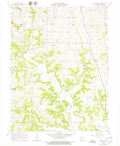 United States Geological Survey Knoxville, MO (1957, 24000-Scale) digital map