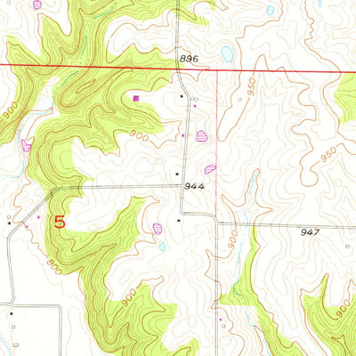 United States Geological Survey Knoxville, MO (1957, 24000-Scale) digital map