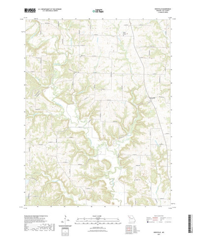United States Geological Survey Knoxville, MO (2021, 24000-Scale) digital map