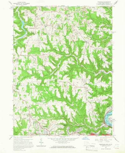 United States Geological Survey Knoxville, OH-WV (1958, 24000-Scale) digital map