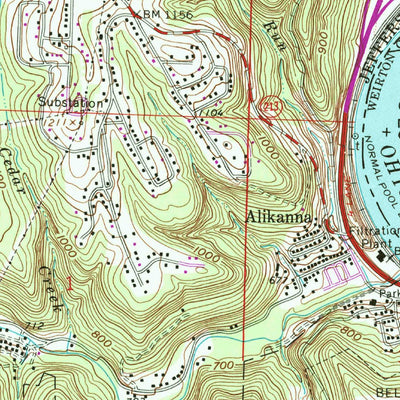 United States Geological Survey Knoxville, OH-WV (1968, 24000-Scale) digital map