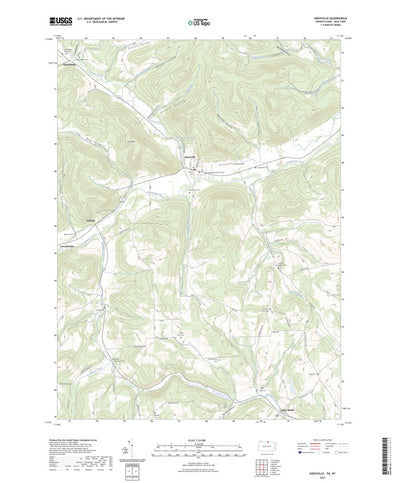 United States Geological Survey Knoxville, PA (2023, 24000-Scale) digital map