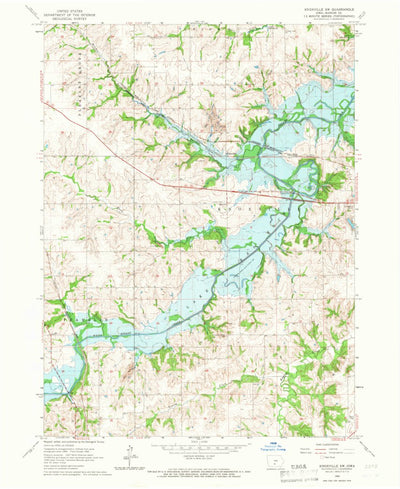 United States Geological Survey Knoxville SW, IA (1965, 24000-Scale) digital map