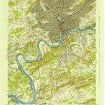United States Geological Survey Knoxville, TN (1942, 24000-Scale) digital map