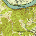 United States Geological Survey Knoxville, TN (1942, 24000-Scale) digital map