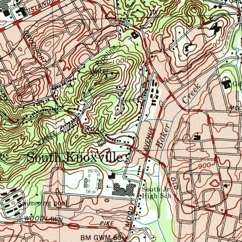 Knoxville, TN (1978, 24000-Scale) Map by United States Geological ...