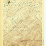 United States Geological Survey Knoxville, TN-NC (1886, 125000-Scale) digital map