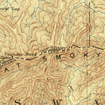 United States Geological Survey Knoxville, TN-NC (1886, 125000-Scale) digital map