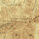 United States Geological Survey Knoxville, TN-NC (1892, 125000-Scale) digital map
