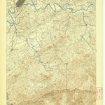 United States Geological Survey Knoxville, TN-NC (1894, 125000-Scale) digital map