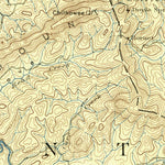 United States Geological Survey Knoxville, TN-NC (1894, 125000-Scale) digital map