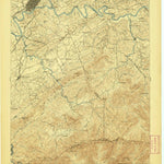 United States Geological Survey Knoxville, TN-NC (1895, 125000-Scale) digital map