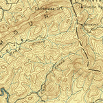 United States Geological Survey Knoxville, TN-NC (1895, 125000-Scale) digital map