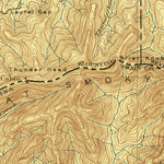 United States Geological Survey Knoxville, TN-NC (1895, 125000-Scale) digital map