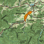 United States Geological Survey Knoxville, TN-NC-SC-GA (1955, 250000-Scale) digital map