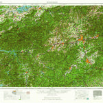 United States Geological Survey Knoxville, TN-NC-SC-GA (1964, 250000-Scale) digital map