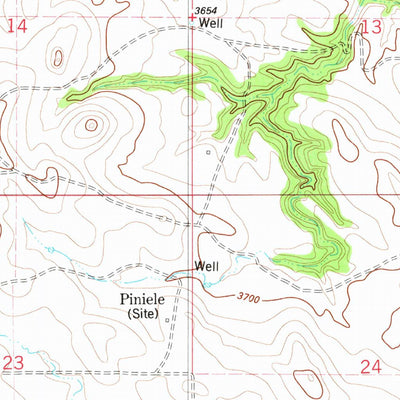 United States Geological Survey Knudson Draw, MT (1982, 24000-Scale) digital map