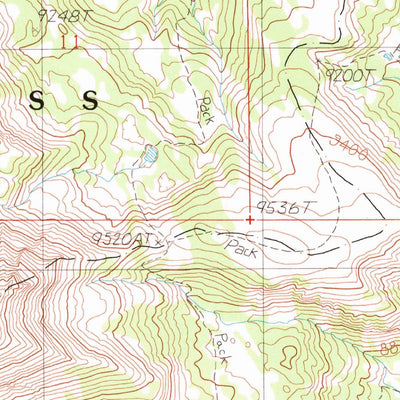 United States Geological Survey Koch Peak, MT (1988, 24000-Scale) digital map