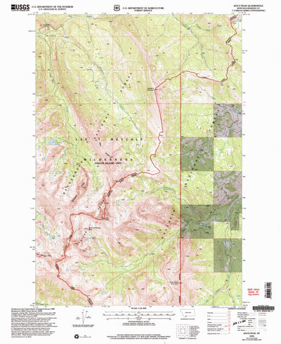United States Geological Survey Koch Peak, MT (2000, 24000-Scale) digital map
