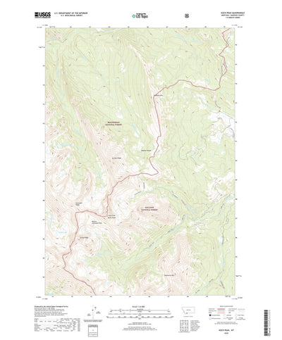 United States Geological Survey Koch Peak, MT (2020, 24000-Scale) digital map