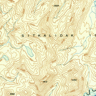 United States Geological Survey Kodiak A-3, AK (1950, 63360-Scale) digital map