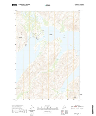United States Geological Survey Kodiak A-4 NW, AK (2021, 25000-Scale) digital map