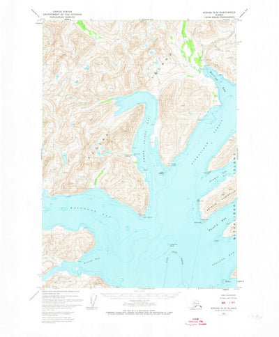 United States Geological Survey Kodiak A-5, AK (1952, 63360-Scale) digital map