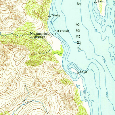 United States Geological Survey Kodiak A-5, AK (1954, 63360-Scale) digital map