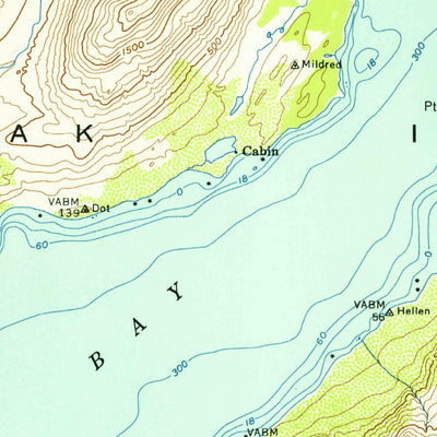 United States Geological Survey Kodiak A-6, AK (1954, 63360-Scale) digital map