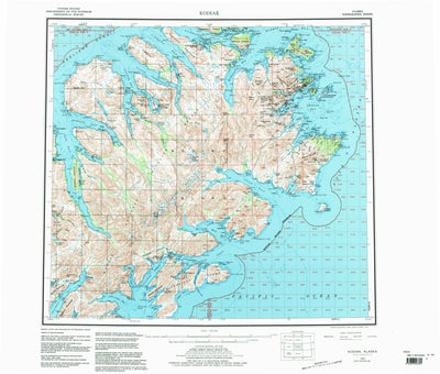 United States Geological Survey Kodiak, AK (1952, 250000-Scale) digital map