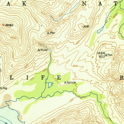 United States Geological Survey Kodiak B-3, AK (1950, 63360-Scale) digital map