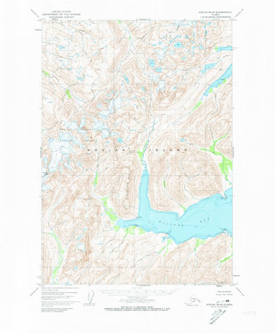 United States Geological Survey Kodiak B-4, AK (1952, 63360-Scale) digital map