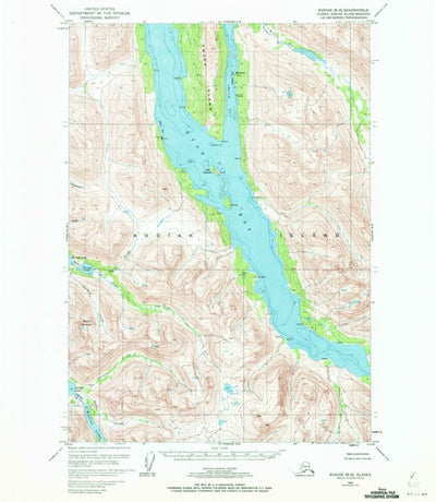 United States Geological Survey Kodiak B-6, AK (1952, 63360-Scale) digital map