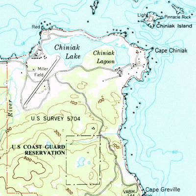 United States Geological Survey Kodiak C-1, AK (1949, 63360-Scale) digital map