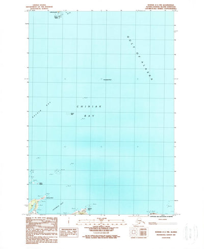 United States Geological Survey Kodiak C-1 NW, AK (1987, 25000-Scale) digital map