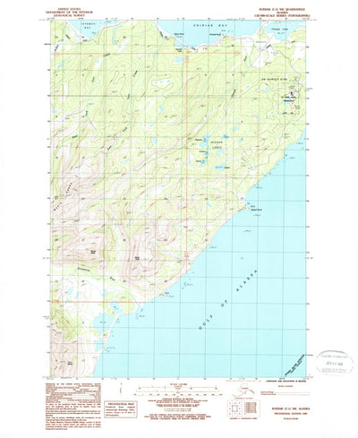 United States Geological Survey Kodiak C-1 SW, AK (1987, 25000-Scale) digital map