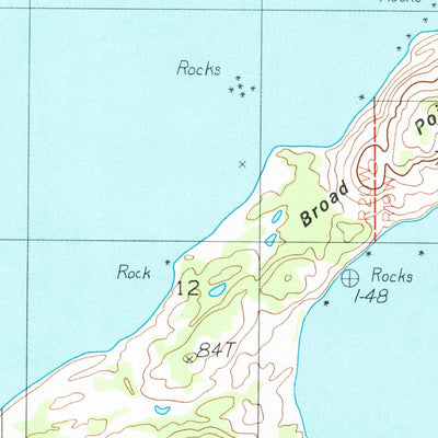 United States Geological Survey Kodiak C-2 NE, AK (1987, 25000-Scale) digital map