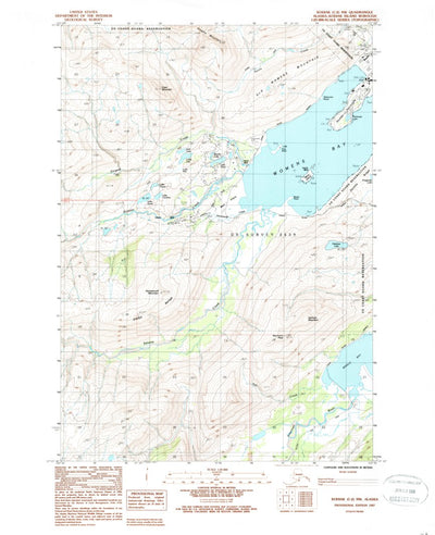 United States Geological Survey Kodiak C-2 NW, AK (1987, 25000-Scale) digital map