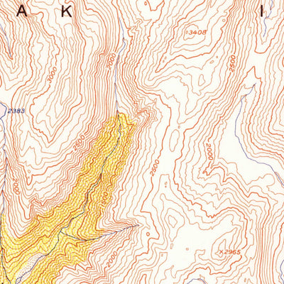 United States Geological Survey Kodiak C-3, AK (1954, 63360-Scale) digital map