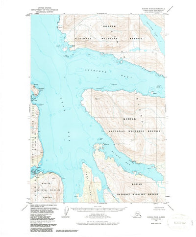 United States Geological Survey Kodiak C-6, AK (1952, 63360-Scale) digital map
