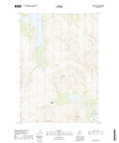 United States Geological Survey Kodiak D-2 SW, AK (2021, 25000-Scale) digital map