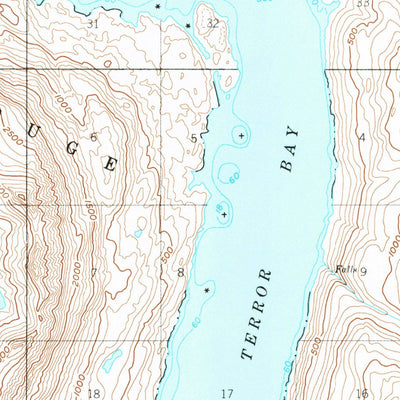United States Geological Survey Kodiak D-4, AK (1952, 63360-Scale) digital map