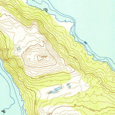 United States Geological Survey Kodiak D-4, AK (1954, 63360-Scale) digital map